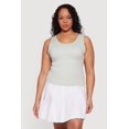 thumbnail image 2 of Women's Plus Size Lace Trim Scoop Neck Tank Top, 2 of 4