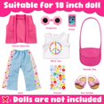 thumbnail image 3 of Set de ropa para muñecas Ecore Fun American de 18 pulgadas con accesorios, 3 of 7