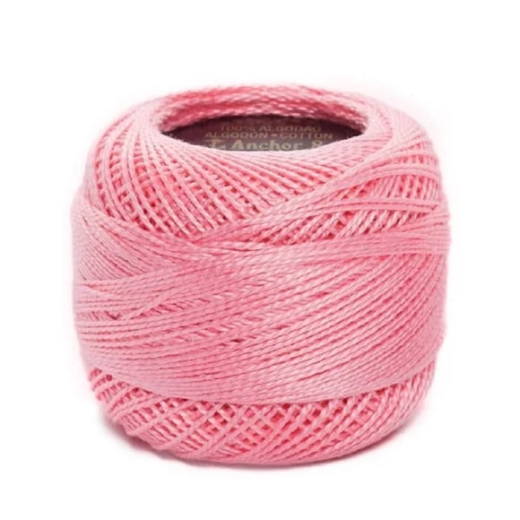 Caja 10 Pzs Hilo Rosa Bebé Medio Egipcio Giza Anchor Perlé T5500-0050