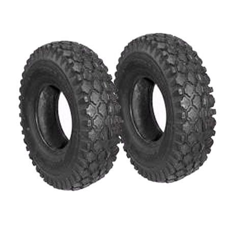 Set of (2) TIRES STUD 410X350X4 (4.10X3.50X4) 2PLY CHENG SHIN
