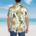 thumbnail image 6 of Bixox Men's Hawaiian Shirts Men's Watercolor Bright Sunflowers Print Short-Sleeve Shirt-Large, 6 of 8