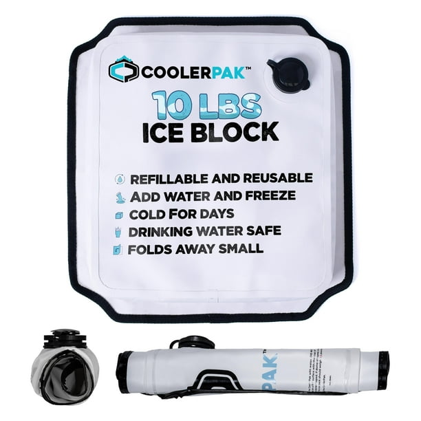 CoolerPak de Hielo Recargable y Reutilizable de 4,5 kg con Capacidad de 10 lb