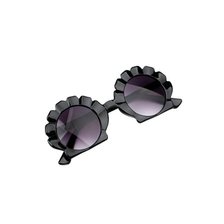 

Amuver Kid s Round Shell Shape Sunglasses Girls Boys Cute Beach Glasses Retro Kid Anti-UV Beach Eyewear