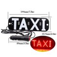 thumbnail image 2 of Interior del automóvil con placa de agarre, luz LED con logotipo, indicador de TAXI, luz de advertencia LED para automóvil de 12 V, uso versátil, fácil instalación., 2 of 4
