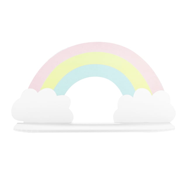 Estante De Pared De Madera Decorativo Montado En La Pared Estante De Almacenamiento De Arco Iris Para El Hogar Estante De Madera Para Colgar En La Pared Estante De Almacenamiento De Artículos Diversos sonducket HA024932-03