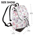 thumbnail image 2 of Goofa Rose Flower B for Leather Backpack Purse for Women Fashion Multipurpose Design Handbag Ladies Shoulder Bags Travel Backpack, 2 of 4