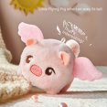 thumbnail image 2 of Chat Rouge en Filet à Queue Remuante Petit Cochon Volant Corde à Tirer panda Jouet en Peluche Pendentif Poupée Chiot kapibala DMH, 2 of 7
