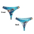 thumbnail image 3 of Fotbe Colorful Underwater Plant Turtle Tanga Sin Costuras para Mujer con Estampado – Panties Invisibles, Transpirables y Cómodos para Uso Diario-XX-Large, 3 of 6