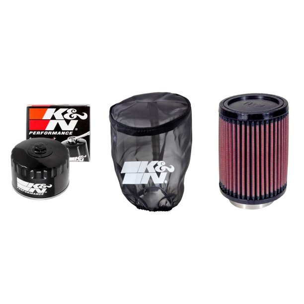 K&N PreCharger Wrap, Air and Oil Filter Black Kit for ATV/UTV JOHN