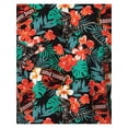 thumbnail image 6 of Jurassic Park Men's Velociraptor Dinosaur Dino Floral Hawaiian Button Up Shirt, 6 of 6