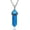 Blue Turquoise, variant on Blue Turquoise Gemstone Hexagonal Pointed Reiki Chakra Pendant Necklace 20"