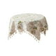 thumbnail image 2 of And Linen Small Floral Adornment Tablecloth Dirt Proof Heat Insulation Table Mat Suitable For Home Use 23.62x23.62in Tablecloth Coffee Table Tablecloth, 2 of 6