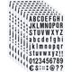 thumbnail image 1 of Kit de 8 hojas de chiffres de letras en vinilo autoadhesivo, autocollant de numéros de boîte aux lettres pour panneaux, fenêtres, portes, voitures, numéro d'adresse (negro, 2,5 cm), 1 of 5