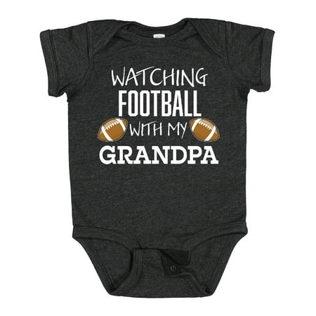

Inktastic Watching Football with My Grandpa Gift Baby Boy or Baby Girl Bodysuit