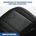 thumbnail image 4 of Skechers Sport Leather Car Seat Cover – Full Set Premium Comfort, Breathable Design, Universal Fit for Cars, SUVs, and Trucks - Black, 4 of 10