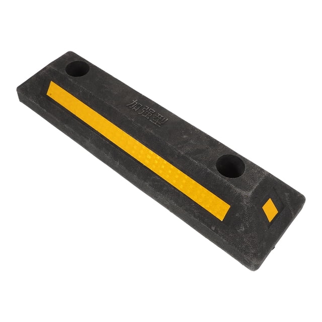 DECORNIJIA Parking Wheel Stopper Rectangular Shape User-Friendly Design for Garages 1Set