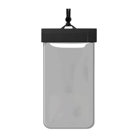 Waterproof Dry Bag Case for Snorkeling Durable with Neck Lanyard Black