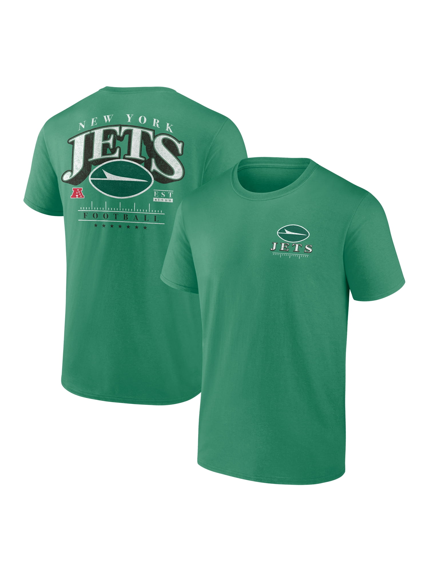 NFL New York Jets Men's Cotton Faded Green Short Sleeve T-Shirt
