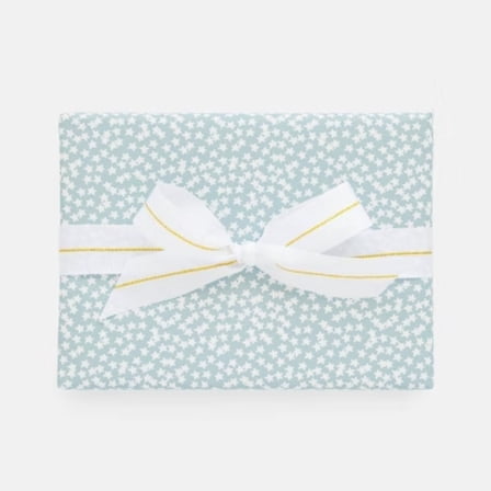 Roll Wrap White Stars on Blue