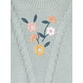 thumbnail image 4 of Modern Moments by Gerber Toddler Girl Sweater with Textural Stitches and Embroidery, Sizes 12M-5T, 4 of 7