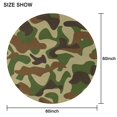 thumbnail image 4 of Camouflage Round Tablecloth 60x60in(153x153cm) – Waterproof Polyester Table Cover with Full Print Design, Wrinkle Resistant & Washable for Kitchen Dining Party Decor, 4 of 4