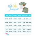 thumbnail image 2 of GYRATEDREAM Toddler Baby Boys Summer Clothes Set Checkerboard Short Sleeve T-Shirt Shorts 2Pcs Outfits 12 Months-5 Years, 2 of 8