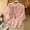 Pink, variant on Blouses for Women Dressy Casual T Shirts for Women Linen Shirts for Women 3/4 Sleeve V Neck Blouses Buttons Plus Size Loose Fit T-Shirts Solid Color Summer Holiday Tops