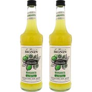 Monin - Homecrafted Margarita Cocktail Mixer, Ready-To-Use Drink Mix, Sweet & Tart, Made With Real Citrus Juices, Diy Cocktails, Just Add Tequila, Perfect On The Rocks Or Frozen (750 Ml, 2-Pack)