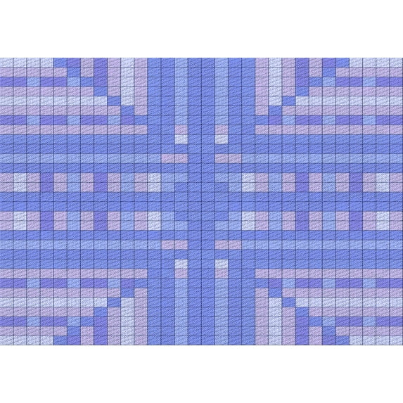 Ahgly Company Machine Washable Indoor Rectangle Transitional Jeans Blue Area Rugs, 2' x 3'