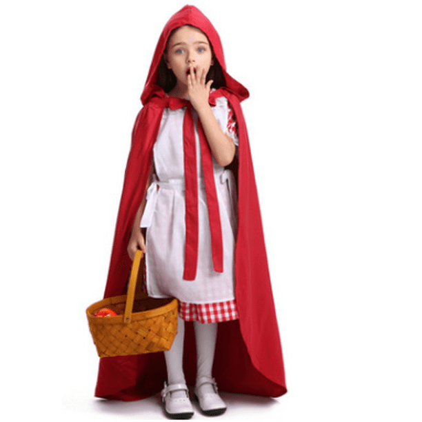 4 Pieces Little Red Riding Hood Suit Halloween Costumes Family Suit Walmart Com