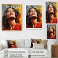 thumbnail image 4 of Designart "Pop Art Portrait Of Beyonce In Burgundy" Celebrity Wall Art Prints, 4 of 7