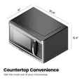 Chefman Countertop Microwave Oven 1.3 Cu. Ft. Digital Stainless Steel