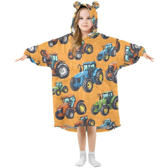 joogoo Wearable Blanket Hoodie for Off-road Vehicles Cars Oversized Sherpa Hooded 3-14 YR M