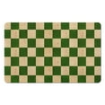 thumbnail image 1 of Large 20x32in Checkered Rug Runner | Non-Slip, Absorbent | Long Bathroom Mat in Soft Microfiber | Perfect for Bathroom Hallway, 1 of 5