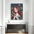 thumbnail image 2 of Amdohai 12*16 Inch DIY 5D Diamond Painting Kit Women Girl Pattern Full Drill Diamond Painting Acrylic Rhinestone Mosaic Painting Craft Home Wall Decoration Gift Frameless, 2 of 8