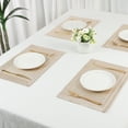 thumbnail image 7 of REGALWOVEN Placemats Set of 6 Trimmed Placemats for Dining Table Decor Indoor Outdoor Washable Kitchen Table Mat Wipe Clean Gold 18*12in, 7 of 7