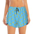 thumbnail image 2 of Gaeub Duck Swimming Print Women's Athletic Shorts,High Waisted Running Shorts,Pocket Sporty Short,Gym Elastic Workout Shorts-Small, 2 of 7