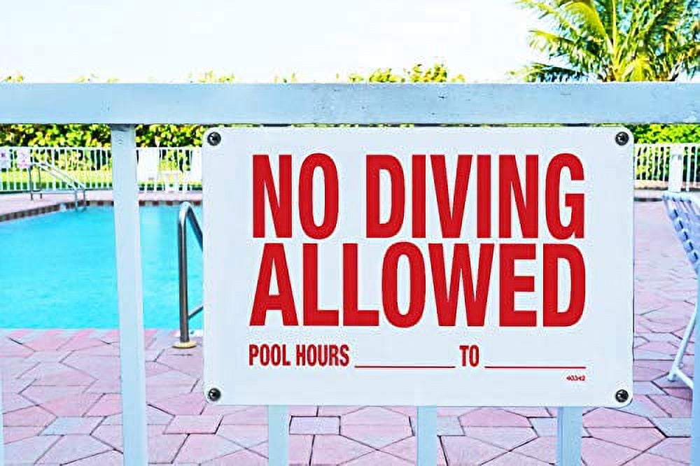 Poolmaster "No Diving Allowed" Sign for Residential or Commercial Swimming Pools