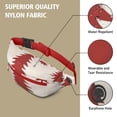 thumbnail image 5 of Fanny Pack Red Christmas Tree Pattern Waist Pack Bag,Running Cross Bag,Waterproof Large Fanny Packs for Women Men for Travel Running Hiking Cycling, 5 of 6