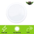 thumbnail image 4 of 6 PACK Leisure LED RV Boat Surface Mount Ceiling Light 7" 750 Lumen Super Slim LED Panel Light DC 12V 10W Downlights Cool White, 4 of 9