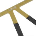 thumbnail image 3 of 2pcs Eyebrow Measuring Ruler Clear Scale Stainless Steel Tattoo Eyebrow nce Ruler Gold, 3 of 4