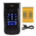 thumbnail image 1 of 4G Flip Phone for Seniors, with Big Buttons, Clear Sound, Dual Screen, 4800mAh Battery, SOS Button, Black, 1 of 4