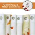 thumbnail image 4 of Fall Animals Shower Curtain 72 x 72 Inch Deer Fox Autumn Leaves Decorative Bath Curtain Polyester Fabric Waterproof Bathroom Curtain with 12 Hooks, 4 of 6