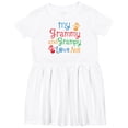 thumbnail image 3 of Inktastic My Grammy and Grampy Love Me Girls Toddler Dress, 3 of 5