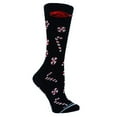 thumbnail image 2 of Candy Canes on Black Pocket Socks®, Womens, One Size, 2 of 6
