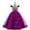 Purple, variant on XBASW Kids Toddler Flower Girl Dress Long Trailing Princess Dresses Girls Short Sleeve Tulle Ball Gowns for Baby 2-12T
