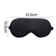 thumbnail image 2 of Antifaz para dormir de seda Antifaz con los ojos vendados con relleno de seda de doble capa y correa elástica para una noche completa de sueño, viajes y siestas, visera suave para los ojos Fokelyi CPB-US-WZY149-1, 2 of 6