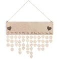 thumbnail image 4 of WRISTBIQUE Suspended Calendar Decor Birthday Reminder Wooden Hanging Calendar 1 Set, 4 of 8