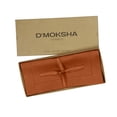 thumbnail image 1 of D'Moksha Homes 100% Pure Linen Hemstitch 14 x 84 Inch Rust Table Runner for Fall, Christmas, Natural European Flax, Machine Washable, Handcrafted Dresser Scarf with Mitered Corners, Great for Gifting, 1 of 3
