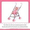thumbnail image 3 of My Sweet Love Fold-Up Doll Stroller, Pink and White, 3 of 6